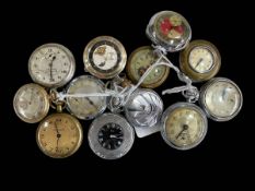 Twelve assorted pocket watches.