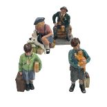 Four Royal Doulton figurines 'The Boy Evacuee', 'The Homecoming',