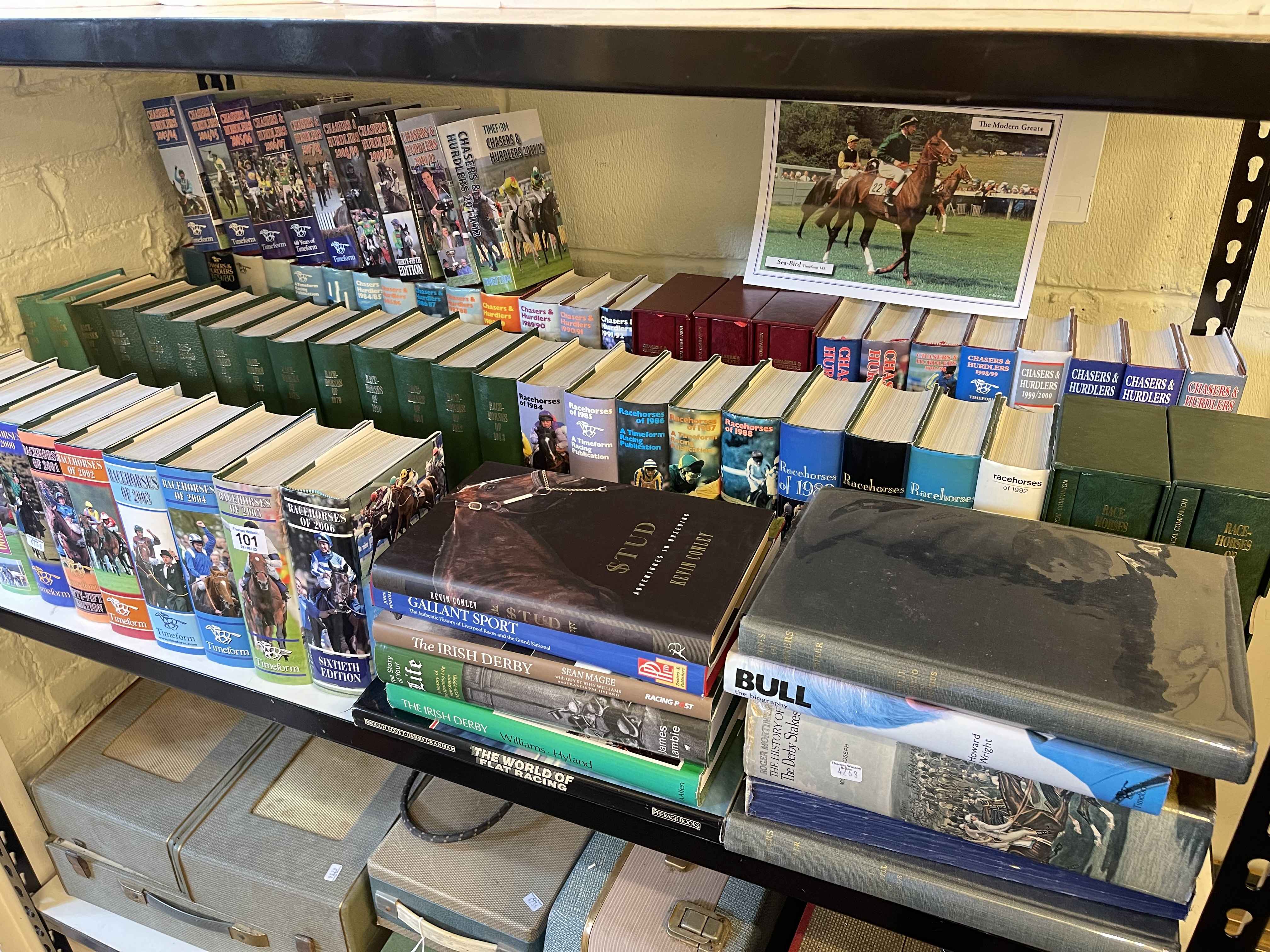 Collection of horse racing interest books.