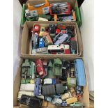 Collection of Diecast toy vehicles including Dinky, Corgi, Matchbox, etc.