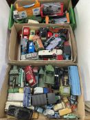 Collection of Diecast toy vehicles including Dinky, Corgi, Matchbox, etc.