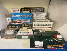 Collection of Eddie Stobart Diecast vehicles.