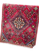 Hand knotted Persian Abadeh carpet runner 3.73 by 1.05.