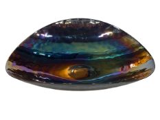 Murano iridescent bowl, 47cm length.