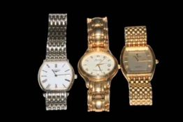 Three gents wristwatches.