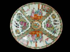 Chinese Cantonese famille rose charger, 29.5cm.