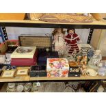 Mamod steam engine, Lladro figurines, costume jewellery, Ringtons, Hummel, etc.