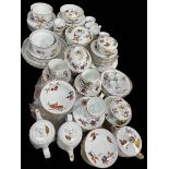 Large collection of Royal Worcester Evesham tableware of over 120 pieces and including casseroles