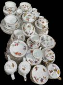 Large collection of Royal Worcester Evesham tableware of over 120 pieces and including casseroles