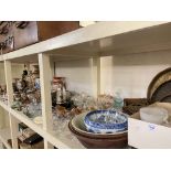 Good collection of decorative Oriental porcelain including vases, large bowl, teawares,