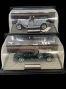 Two Franklin Mint Alvis and Rolls Royce models.