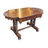 Victorian mahogany centre table, 130cm wide.