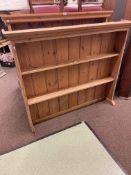 Two large pine dresser racks.