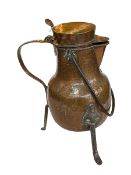 Arts & Crafts copper coffee pot.
