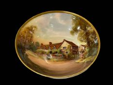 Royal Worcester Mary Ardens House bowl, 21cm diameter.