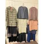 Collection of ladies vintage coats.