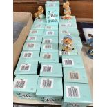 Collection of 28 boxed Pendelfin figures.