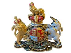 Large coloured Coat of Arms wall plaque, 75cm by 70cm.