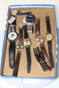 Collection of eight wristwatches.