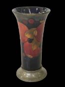 Moorcroft pomegranate Tudric vase, 16cm.