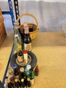 Carboy bottle, vintage beer bottles, miniatures, etc.