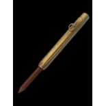 S Mordan & Co 9 carat gold pencil, 7.5cm.