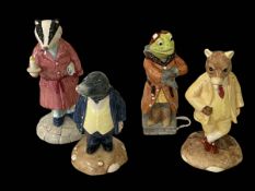 Four Beswick limited edition 'Wind in the Willows' figures.