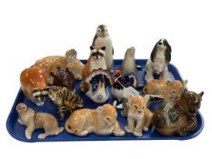 Collection of sixteen USSR animal figures.
