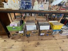 Large quantity of LP and 45rpm records.