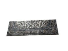 Hand knotted Persian Keshan carpet 3.46 by 2.57.