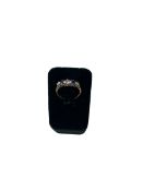 Sapphire 9 carat gold ring, size P.