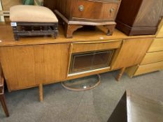 Vintage teak sideboard, 76.5cm by 172cm by 45cm.