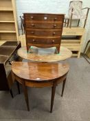 19th Century oval mahogany pedestal centre table,