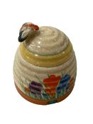 Clarice Cliff crocus preserve pot 10cm high.