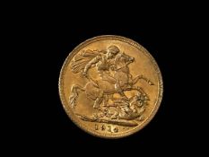 Gold sovereign 1914.