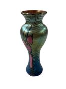 Okra cyclamen vase, limited edition, signed, 26cm.