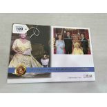 2000 gold full sovereign 'Her Majesty Queen Elizabeth, The Queen Mother' commemorative coin cover.