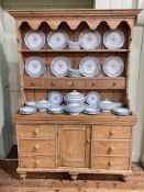 Victorian pine dresser,