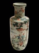 Large antique Chinese famille verte vase,