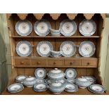 Good collection of Wedgwood Florentine W2714 table porcelain service including tureens, 41 pieces,