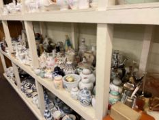 Collection of various china including Ringtons, assorted ginger jars, figurines, glass trinket set,