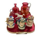 Three Kevin Francis 'Queens of the Nile' character jugs,
