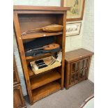 Barker & Stonehouse hardwood five tier open bookcase 183cm by 92cm by 36cm,