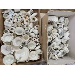 Collection of crested china.