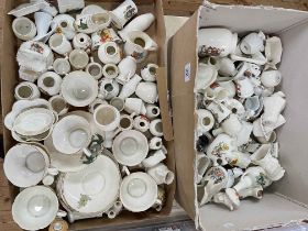 Collection of crested china.