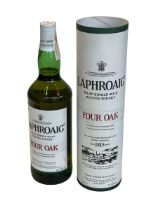 Laphroaig Four Oak Islay Single Malt Scotch Whisky, 1 litre.