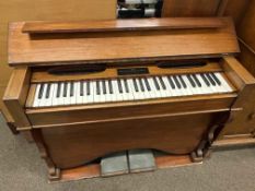 Victorian walnut cased harmonium, Improved English Model Manufactured by E & W Snell, London,