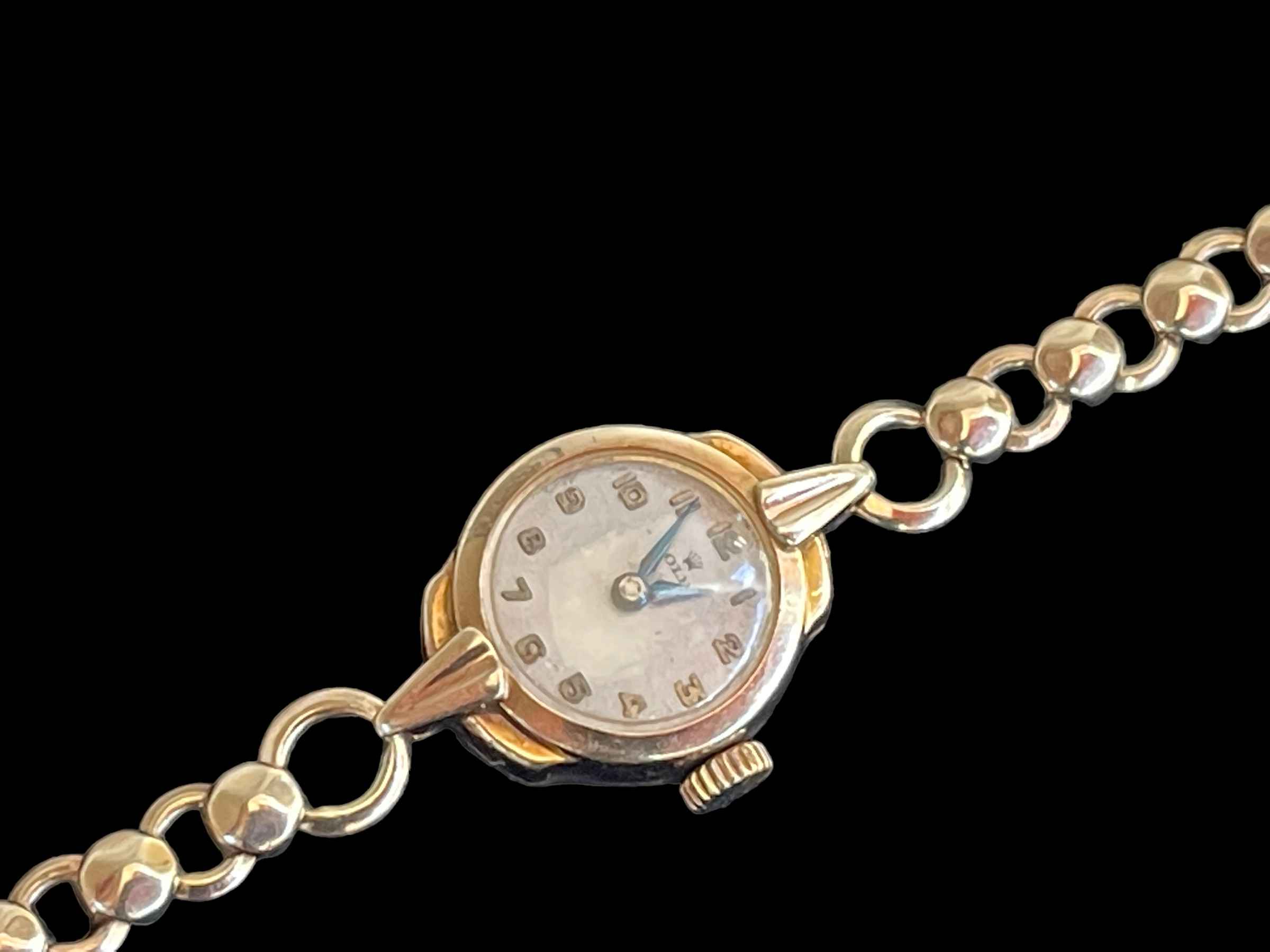 Ladies 9 carat yellow gold Rolex bracelet watch. - Image 2 of 2