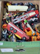 Collection of Diecast vehicle toys.