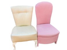 Two occasional nursing/bedroom chairs.